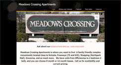 Desktop Screenshot of meadowscrossingapts.com